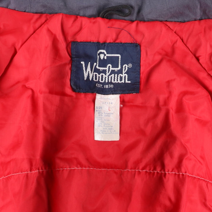 80'S WOOLRICH padded mountain jacket, shell jacket, puffer jacket, made in USA, men's size L /eaa446476