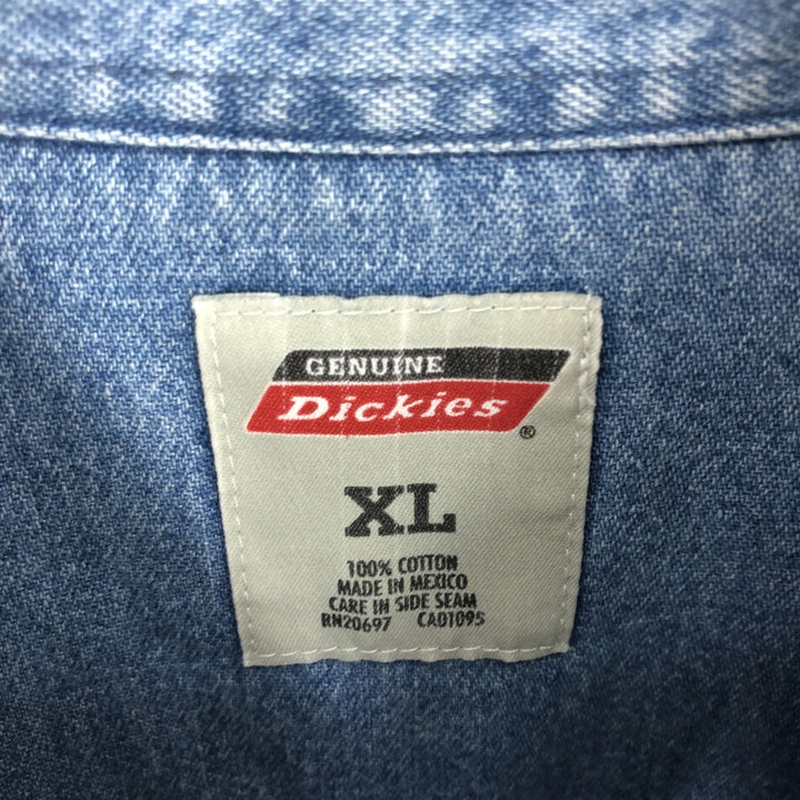 Dickies Long Sleeve Button Down Denim Shirt Men's XL /eaa446501