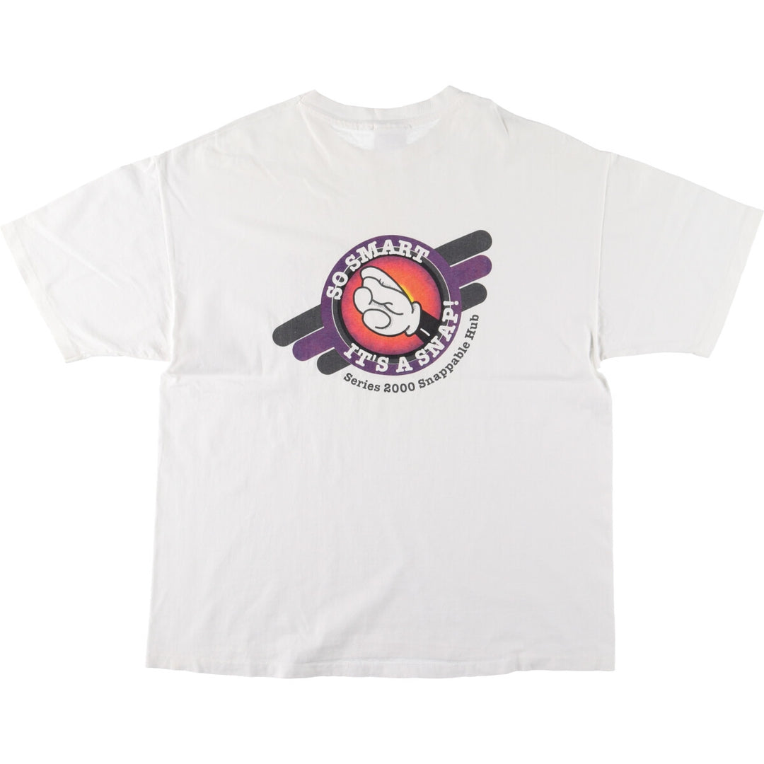 00'S Hanes HEAVYWEIGHT Printed T-shirt Men's XL Vintage /eaa446667
