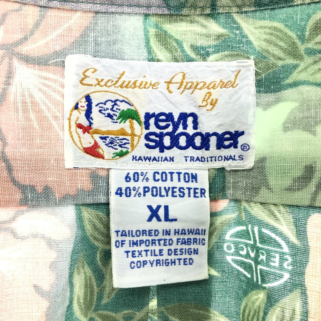 90'S Reyn Spooner REYNSPOONER Swimsuit Tag Bikini Tag All-Over Print Hawaiian Aloha Shirt Made in Hawaii Men's XL Vintage /eaa446743