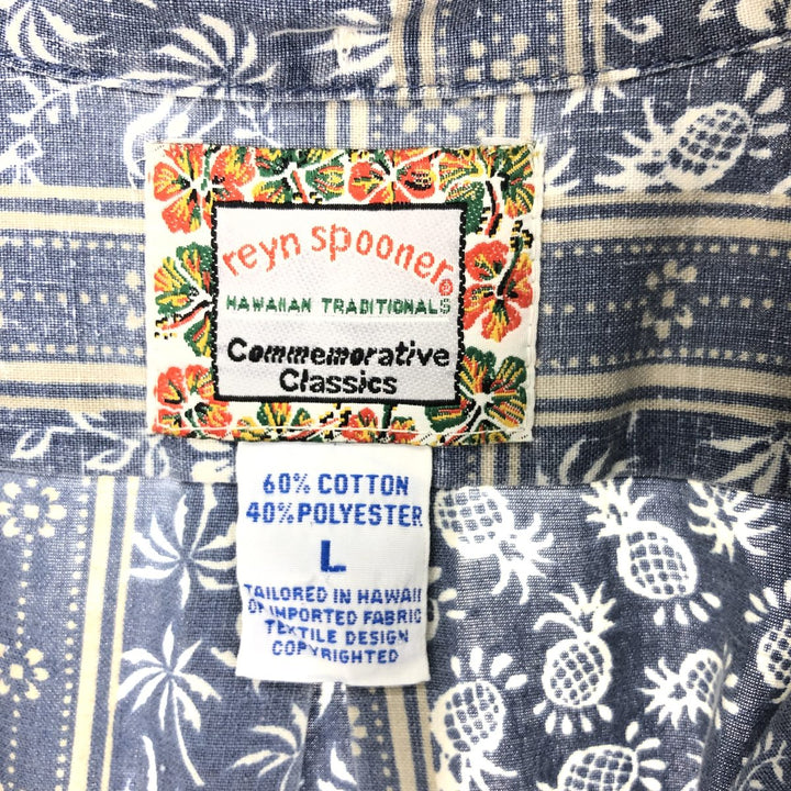 Reyn Spooner COMMEMORATIVE CLASSICS All-over Print Button-down Hawaiian Aloha Shirt Made in Hawaii Men's L /eaa446747