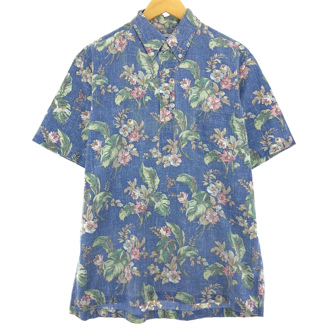 90'S Reyn Spooner Bikini Tag Hibiscus Pattern Pullover Button-Down Aloha Shirt Men's Medium Vintage /eaa446749