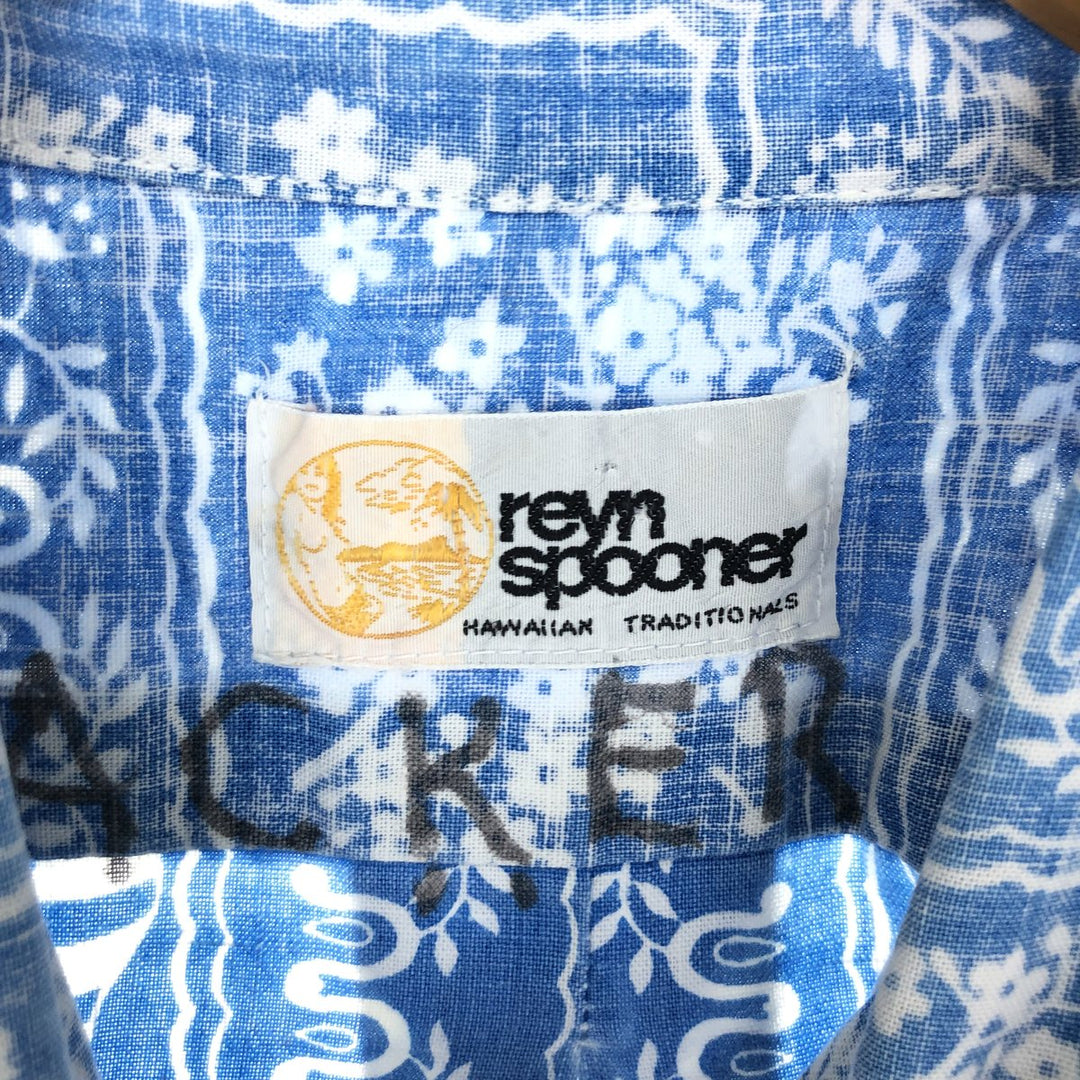 80'S Reyn Spooner nude tag all-over print Lahaina Sailor button-down Hawaiian aloha shirt men's XL vintage /eaa446765