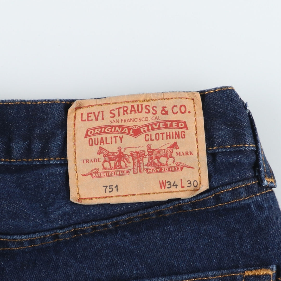 Levi's 751 Euro Model Straight Denim Pants Men's W34 / eaa447096