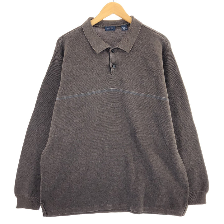 IZOD Collared Half Button Sweatshirt Trainer Men's XL /eaa447217