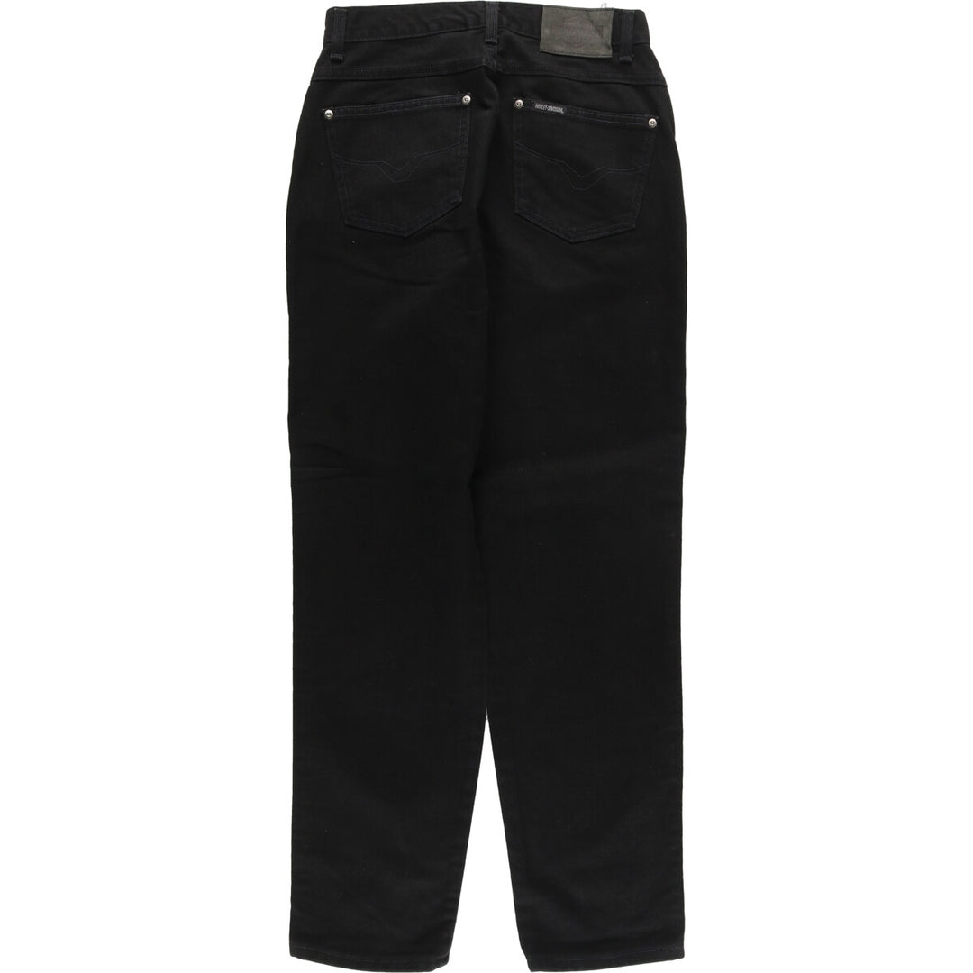 80'S Harley Davidson Black Denim Tapered Denim Pants Made in USA Women's L (w30) Vintage /eaa447220
