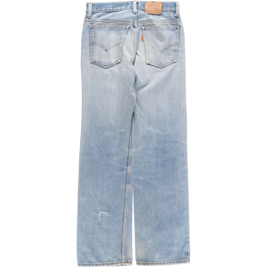 70's Levi's 719-0217 Orange Tab Straight Denim Pants Made in USA Women's XL (w30) Vintage /eaa447221