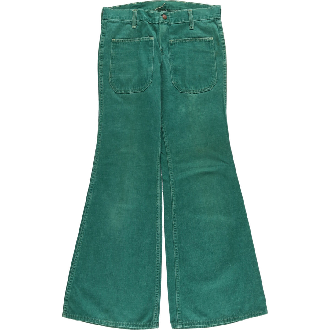 Flare cut denim pants ladies L (w30) /eaa447223