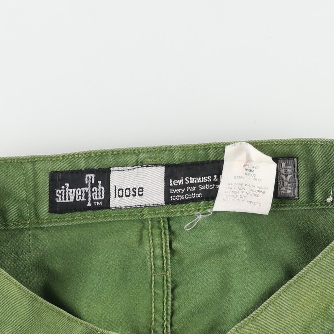 Levi's SILVER TAB LOOSE Tapered Denim Pants Women's L (w27) /eaa447228