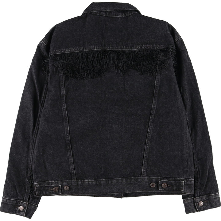 Levi's Fringed Denim Jacket, G-Jean, Women's, L /eaa447230