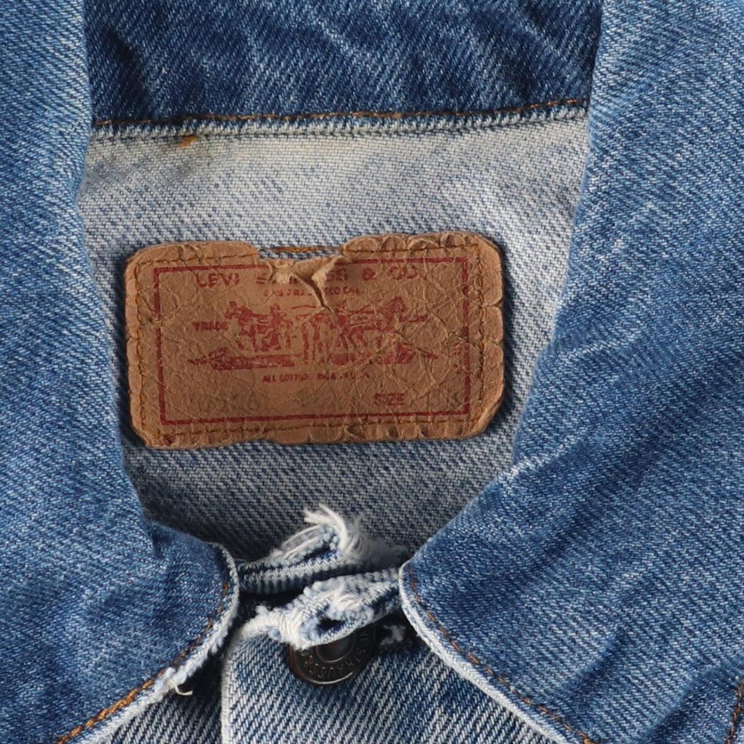 ~90'S Levi's 70506-0216 denim jacket, denim jacket, made in USA, women's L, vintage /eaa447234