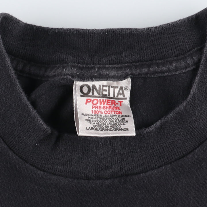 90'S ONEITA Printed T-shirt Men's L Vintage /eaa447278