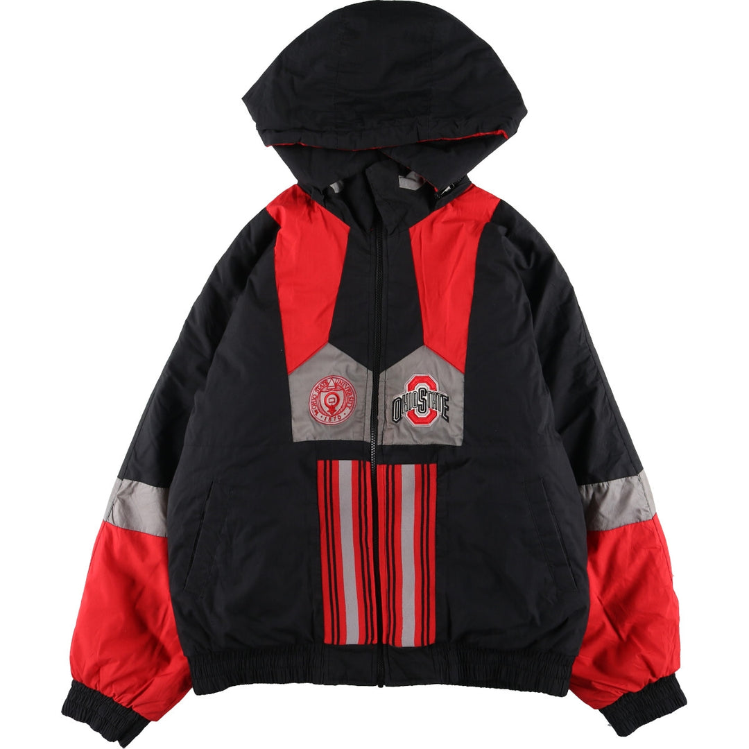 PRO LAYER OHIO STATE Ohio State University Reversible College Padded Hoodie Puffer Jacket Men's L size /eaa447340