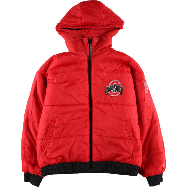 PRO LAYER OHIO STATE Ohio State University Reversible College Padded Hoodie Puffer Jacket Men's L size /eaa447340