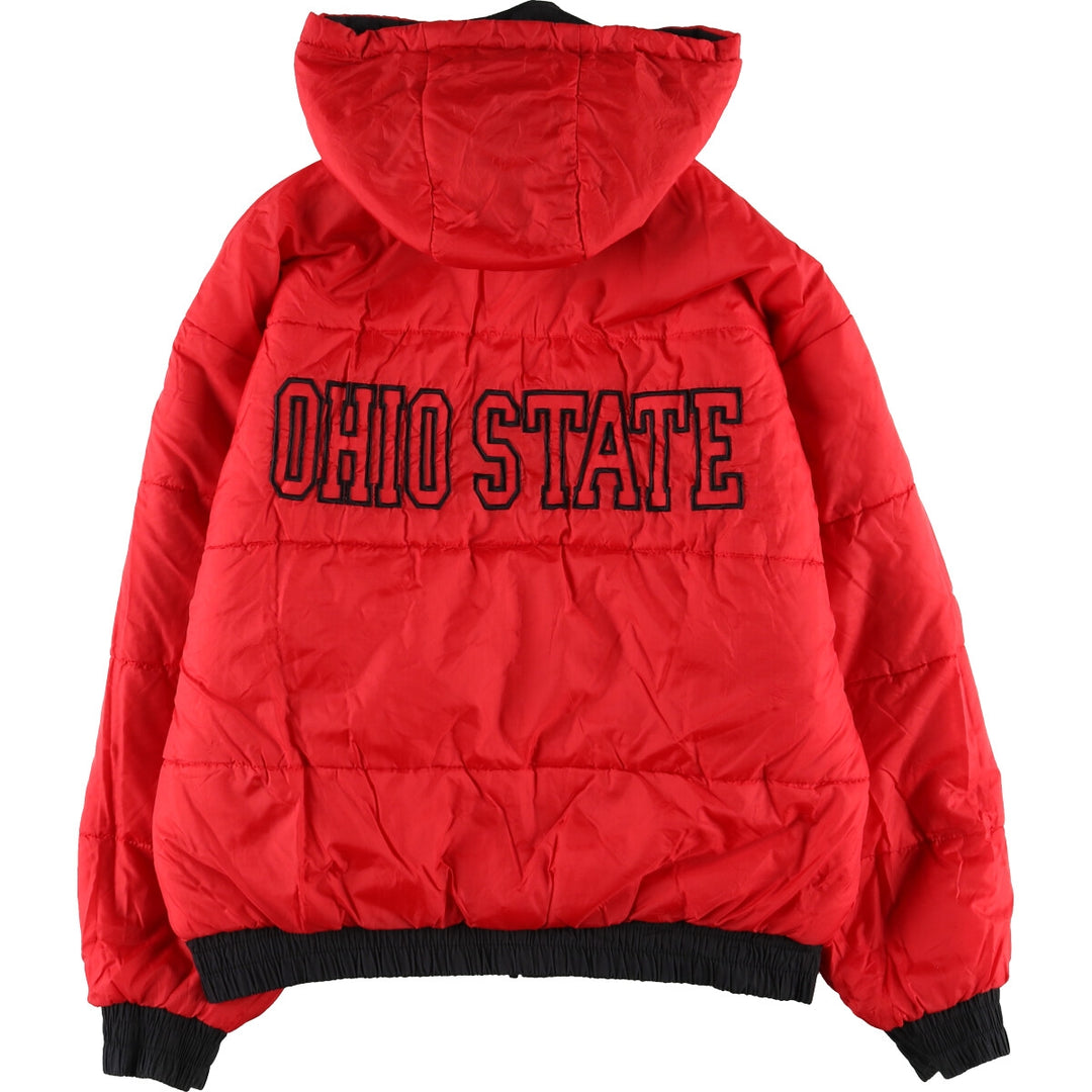 PRO LAYER OHIO STATE Ohio State University Reversible College Padded Hoodie Puffer Jacket Men's L size /eaa447340