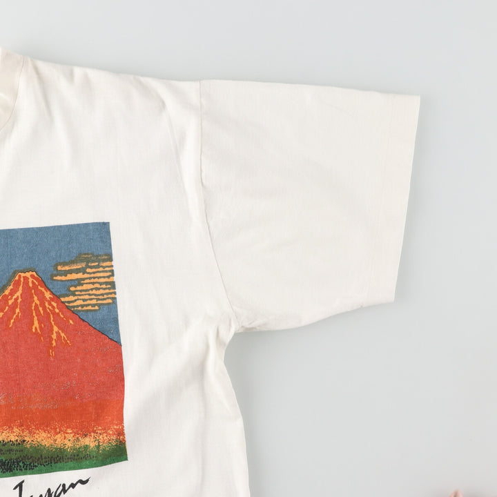 90'S Katsushika Hokusai Thirty-six Views of Mount Fuji Art T-shirt Men's L Vintage /eaa447356