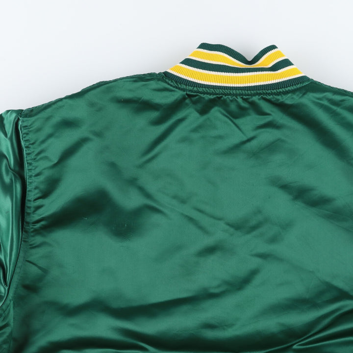 80's Starter MLB Oakland Athletics Padded Nylon Stadium Jacket Award Jacket Made in USA Men's L size /eaa447368