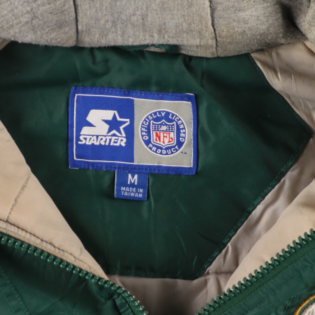 90'S Starter NFL Green Bay Packers Padded Anorak Parka Puffer Jacket Men's Medium Vintage /eaa447369