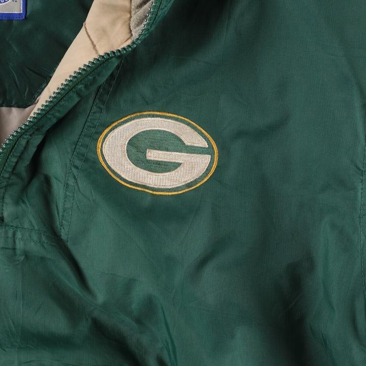 90'S Starter NFL Green Bay Packers Padded Anorak Parka Puffer Jacket Men's Medium Vintage /eaa447369