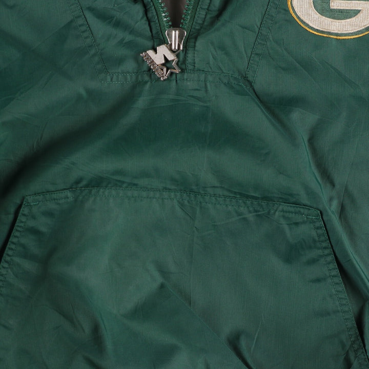 90'S Starter NFL Green Bay Packers Padded Anorak Parka Puffer Jacket Men's Medium Vintage /eaa447369