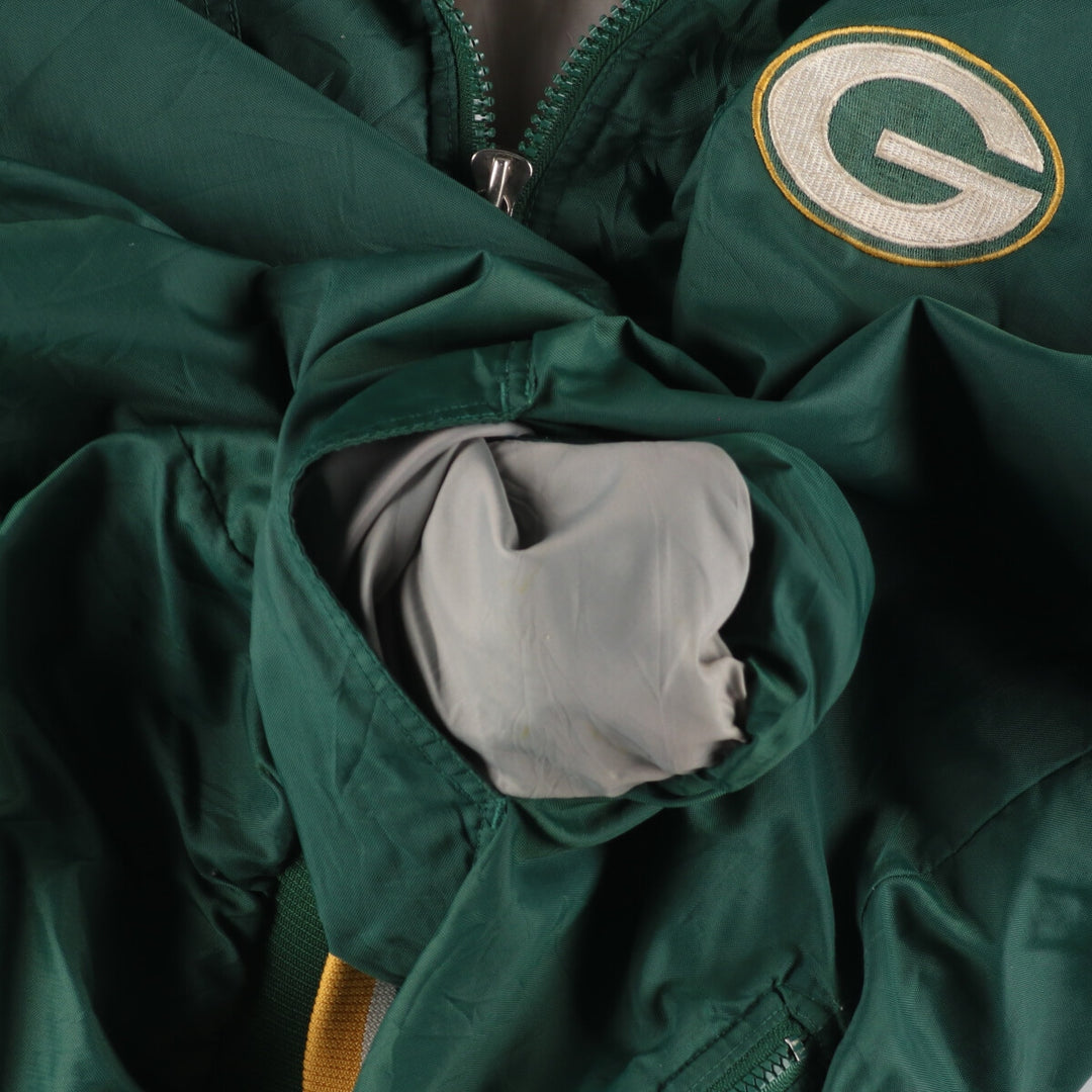 90'S Starter NFL Green Bay Packers Padded Anorak Parka Puffer Jacket Men's Medium Vintage /eaa447369