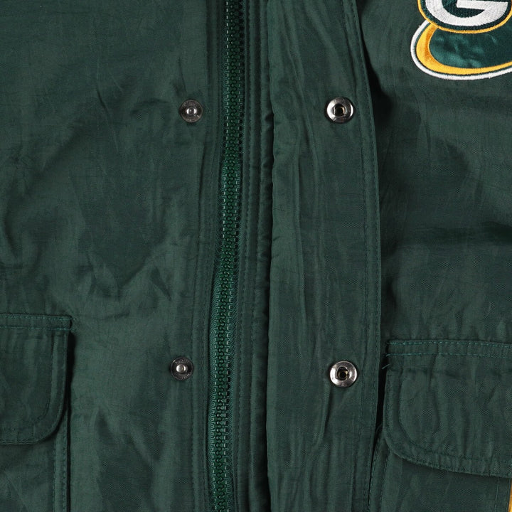 90'S PRO LINE NFL Green Bay Packers back logo padded jacket puffer jacket men's XL equivalent vintage /eaa447376