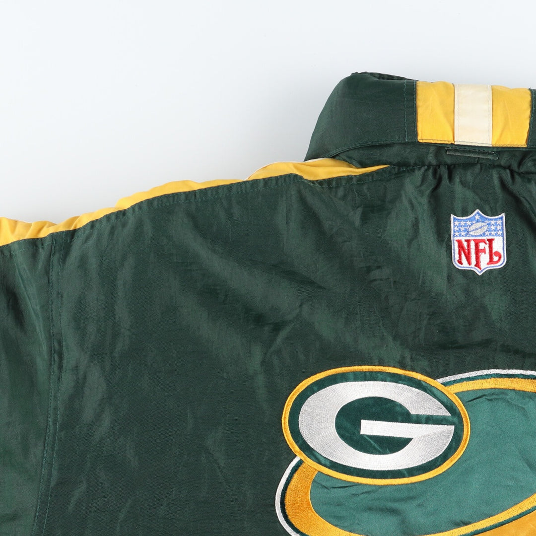 90'S PRO LINE NFL Green Bay Packers back logo padded jacket puffer jacket men's XL equivalent vintage /eaa447376