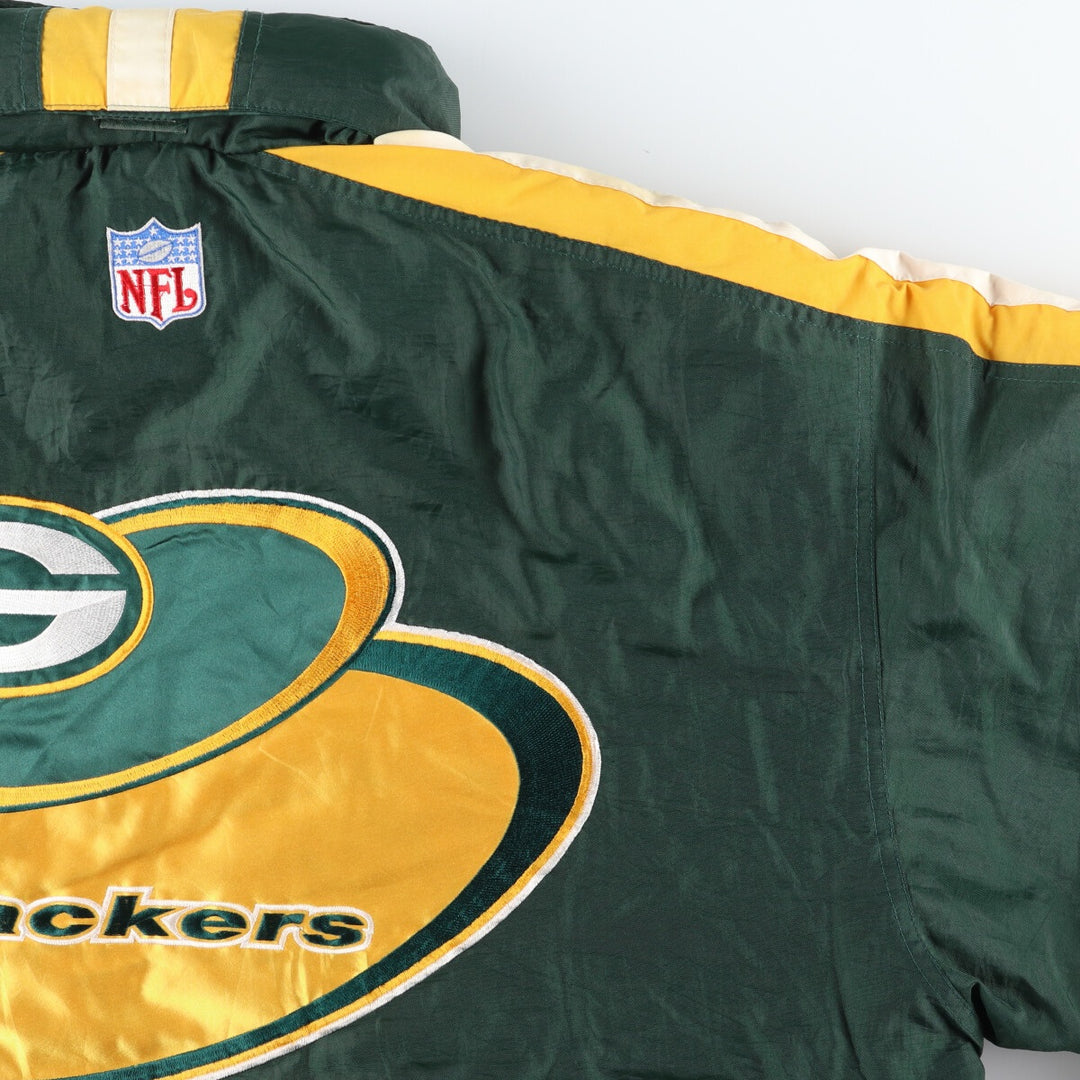 90'S PRO LINE NFL Green Bay Packers back logo padded jacket puffer jacket men's XL equivalent vintage /eaa447376