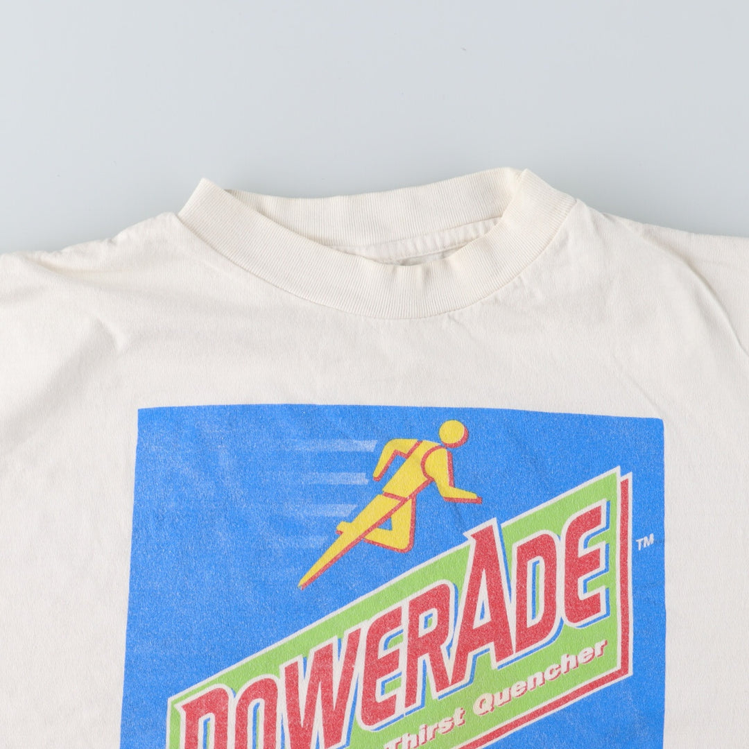 90'S Cottey POWERADE Advertising T-shirt Men's L Vintage /eaa447400