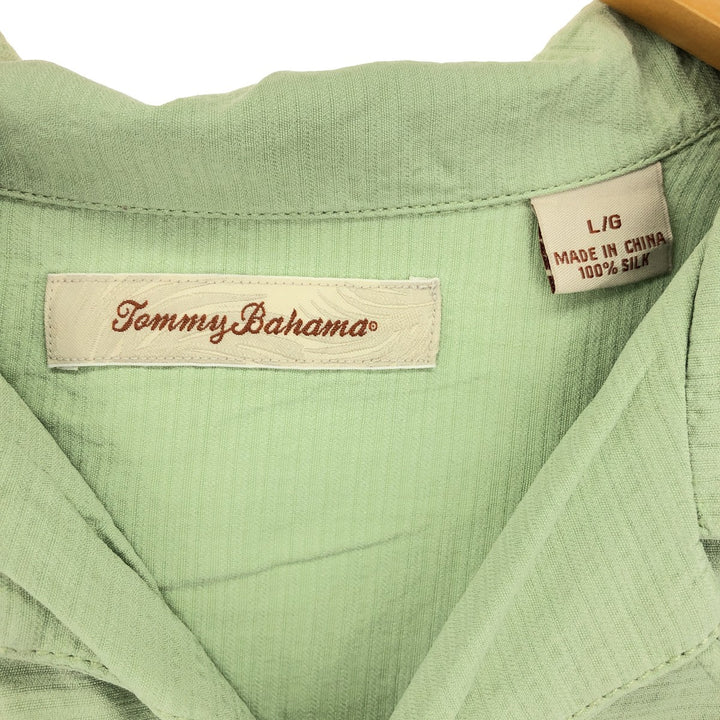 Tommy Bahama Open Collar Silk Hawaiian Aloha Shirt Men's L /eaa447431