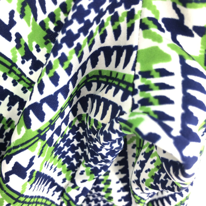 70'S LUCIEN PICCARD all-over print long sleeve polybox shirt men's M vintage /eaa447462