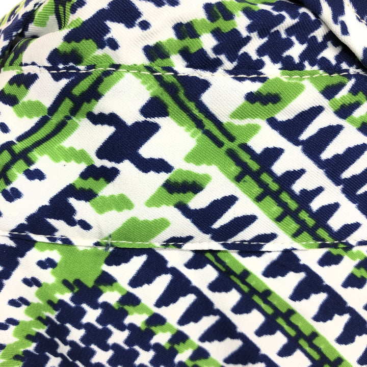 70'S LUCIEN PICCARD all-over print long sleeve polybox shirt men's M vintage /eaa447462