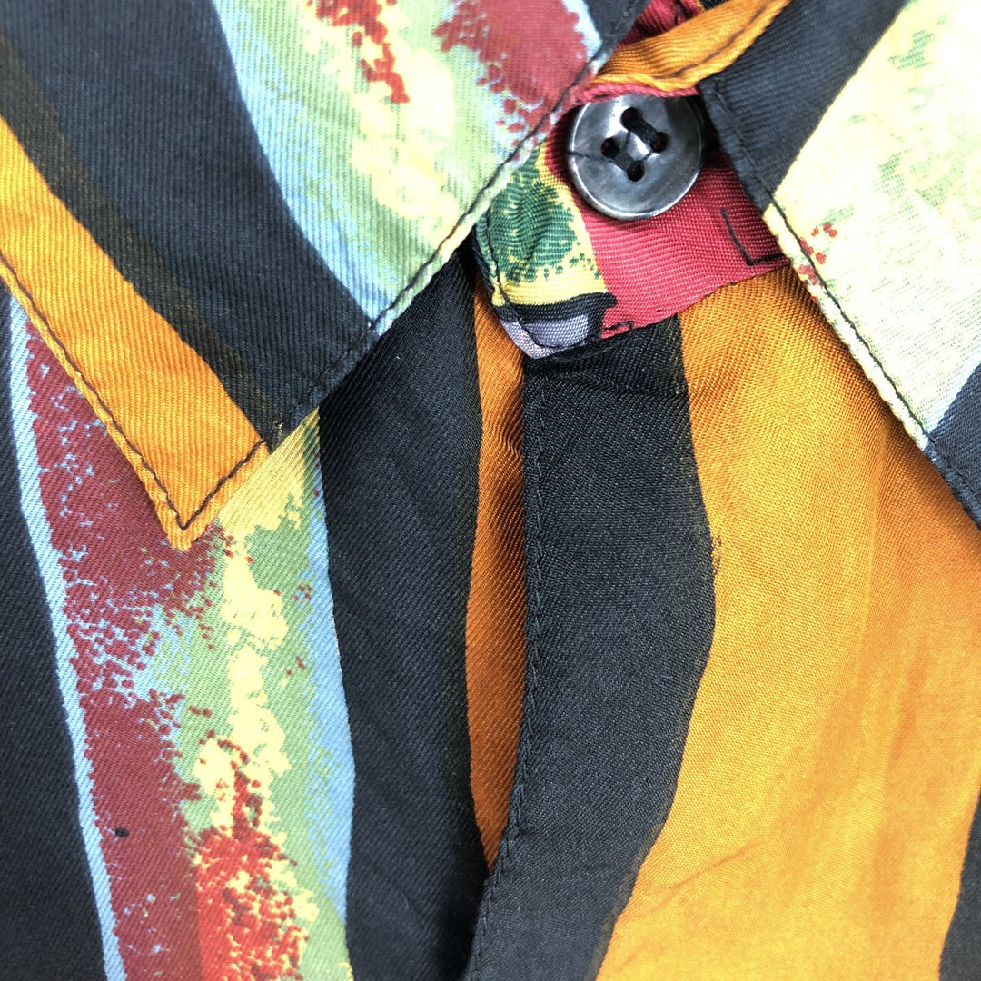 GOOUCH All-over Print Long Sleeve Silk Shirt Men's M /eaa447463