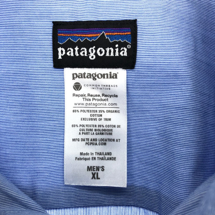 00'S Patagonia 52169SP1 Short Sleeve Polycotton Shirt Men's XL /eaa447567