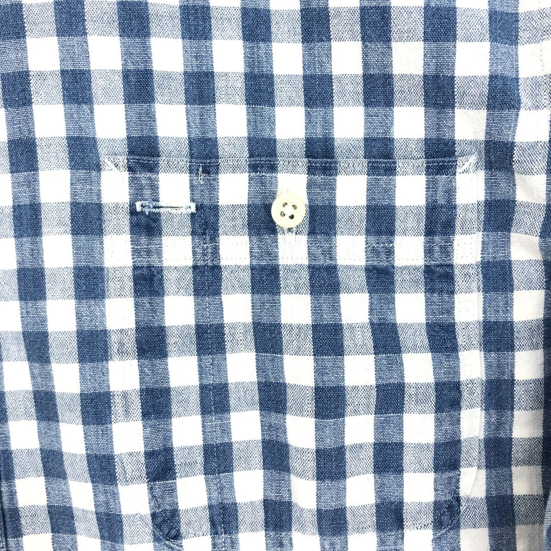 Ralph Lauren POLO by Ralph Lauren Gingham Check Short Sleeve Cotton Check Shirt Men's L /eaa447592