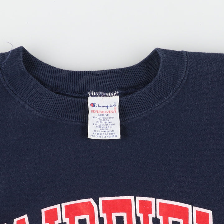 90'S Champion REVERSE WEAVE Reverse Weave Embroidered Tag College Sweatshirt Trainer Men's L /eaa447638