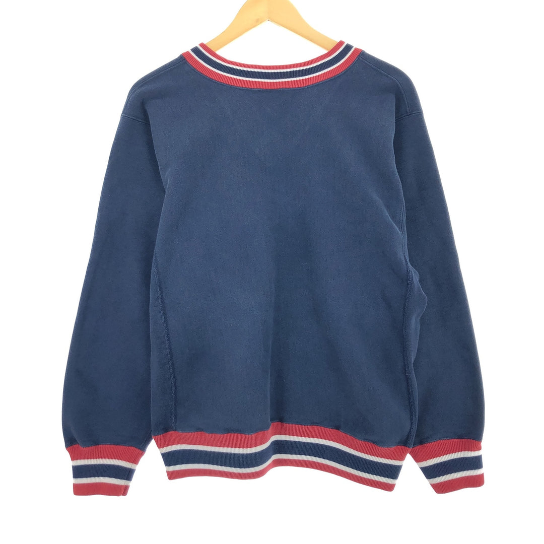 90'S Champion Reverse Weave Embroidered Tag V-Neck Logo Sweatshirt Trainer Made in USA Men's L Vintage /eaa447684