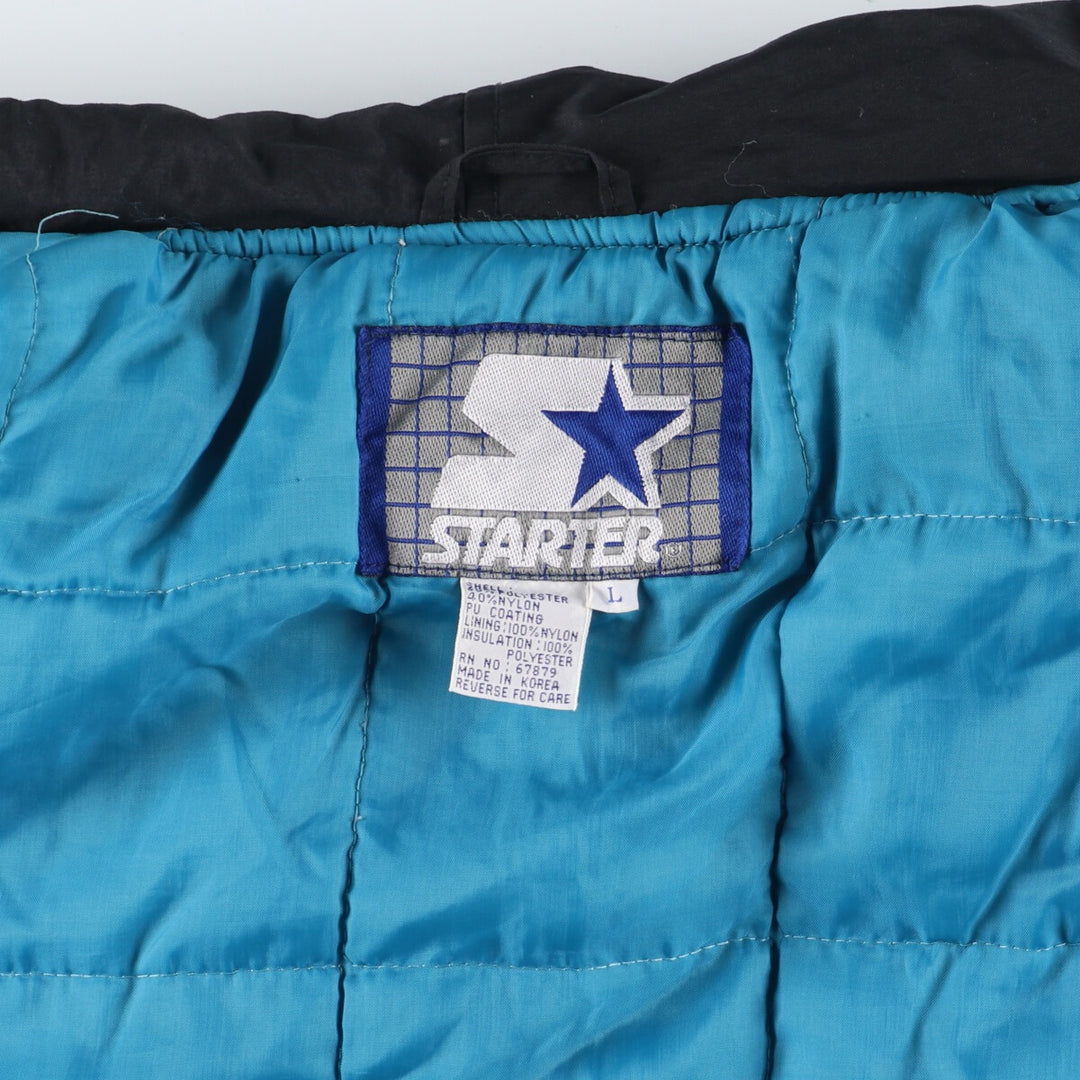 90'S Starter NHL SAN JOSE SHARKS San Jose Sharks Padded Hoodie Puffer Jacket Men's L Size Vintage /eaa447703