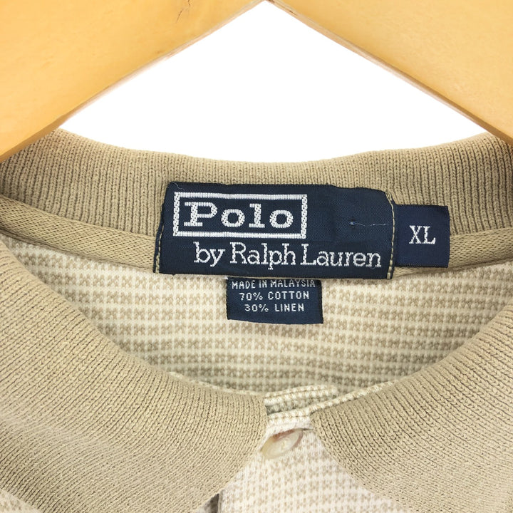 Ralph Lauren POLO by Ralph Lauren All-over Print Short Sleeve Polo Shirt Men's XL /eaa447731