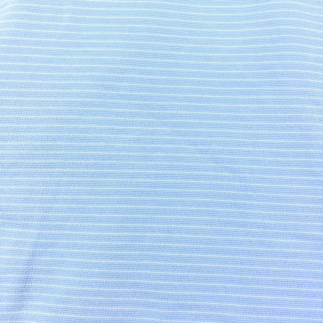 Tommy Hilfiger GOLF Short Sleeve Striped Polo Shirt Men's L cotton Blue type light blue Vintage Second Hand