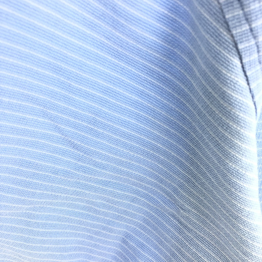Tommy Hilfiger GOLF Short Sleeve Striped Polo Shirt Men's L cotton Blue type light blue Vintage Second Hand