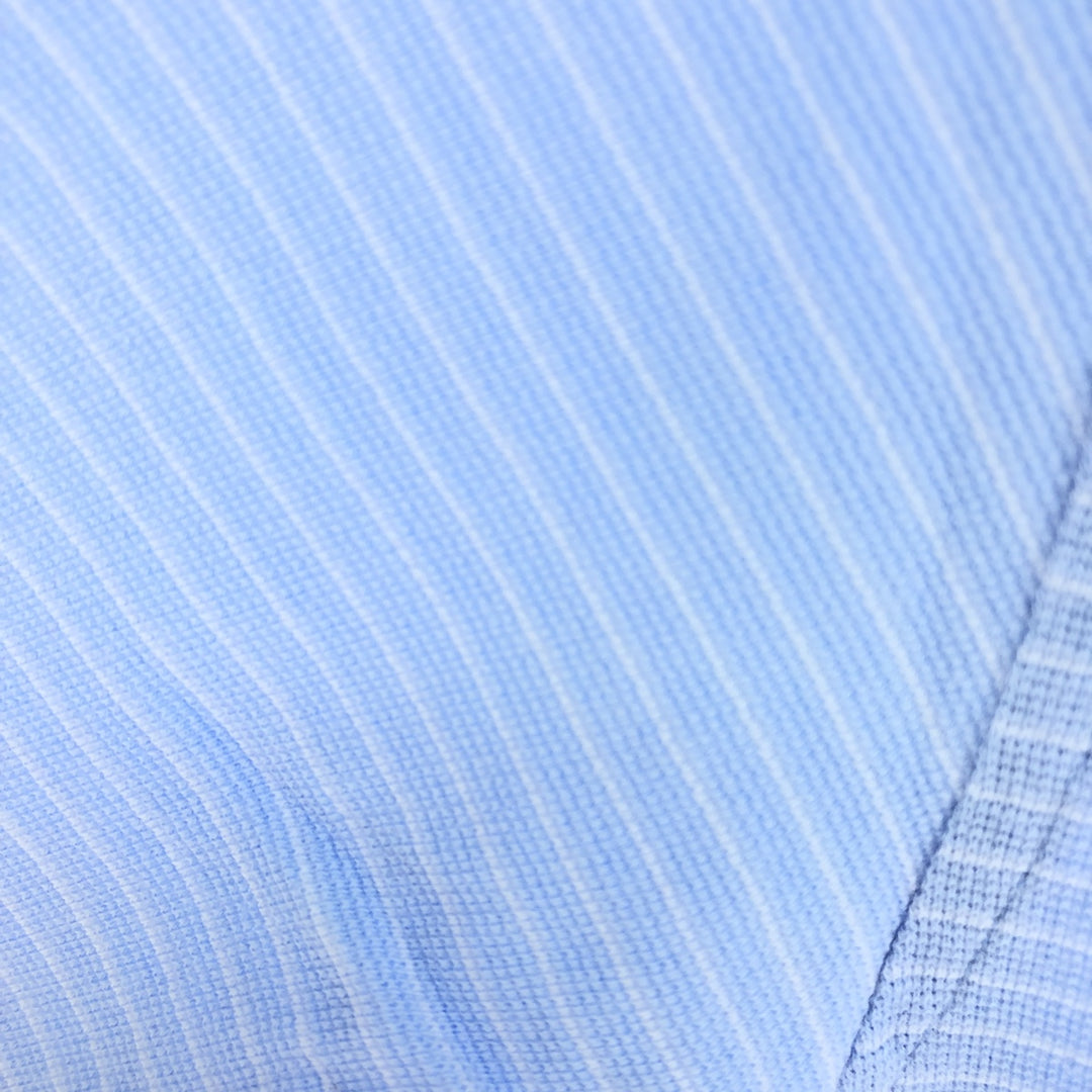 Tommy Hilfiger GOLF Short Sleeve Striped Polo Shirt Men's L cotton Blue type light blue Vintage Second Hand