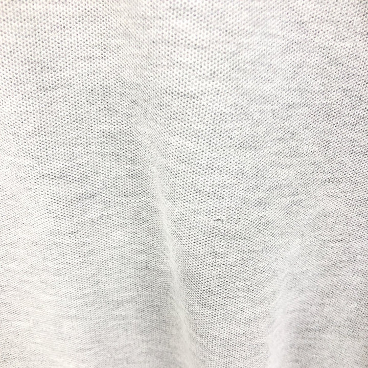 00'S LLBean short sleeve polo shirt, men's size L cotton gray type Vintage Second Hand