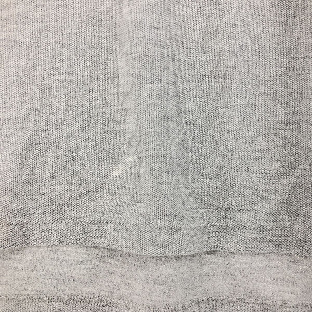 00'S LLBean short sleeve polo shirt, men's size L cotton gray type Vintage Second Hand
