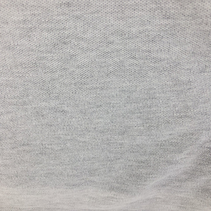 00'S LLBean short sleeve polo shirt, men's size L cotton gray type Vintage Second Hand