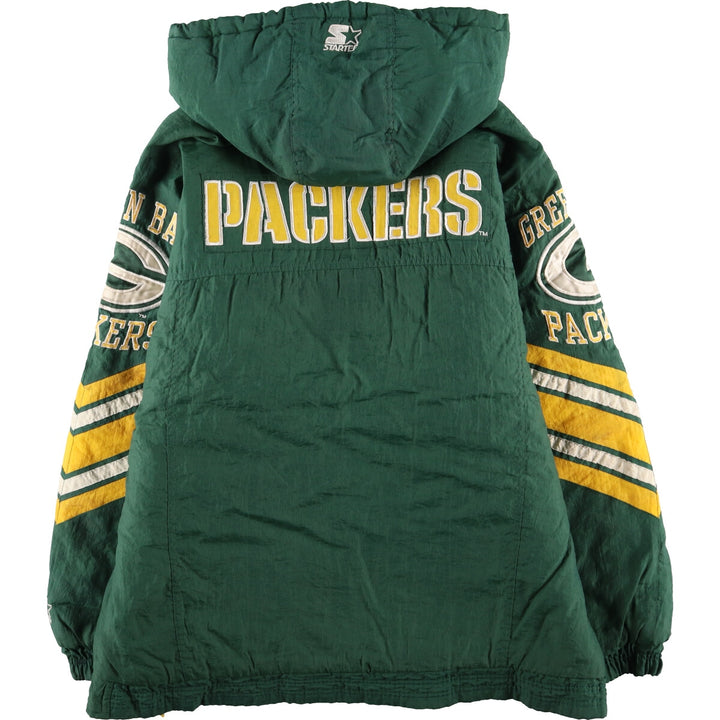 90'S Starter NFL GREEN BAY PACKERS Green Bay Packers padded hoodie puffer jacket men's size L /eaa447792