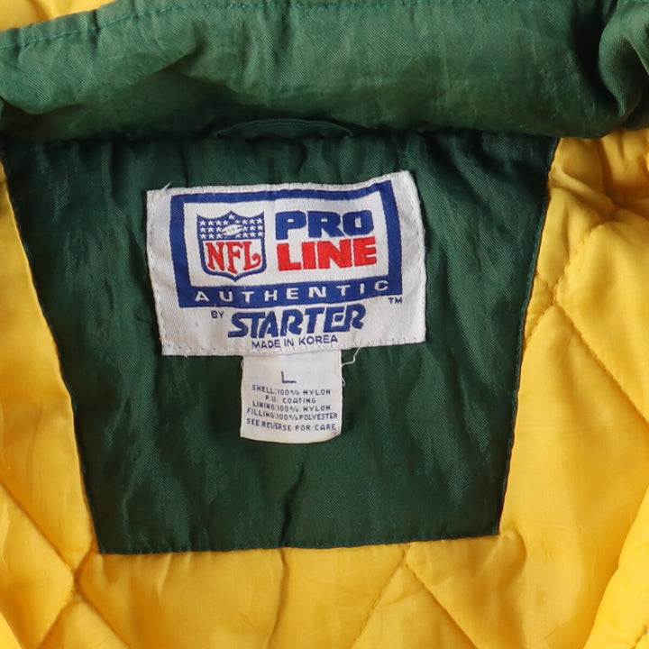 90'S Starter NFL GREEN BAY PACKERS Green Bay Packers padded hoodie puffer jacket men's size L /eaa447792