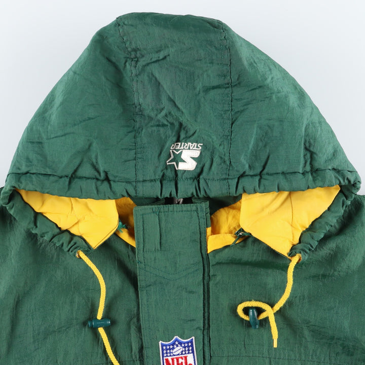 90'S Starter NFL GREEN BAY PACKERS Green Bay Packers padded hoodie puffer jacket men's size L /eaa447792