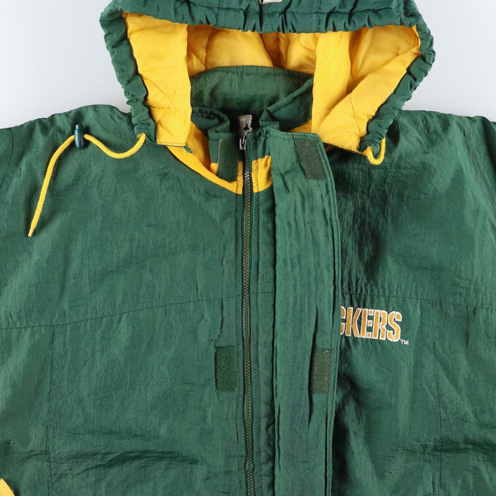 90'S Starter NFL GREEN BAY PACKERS Green Bay Packers padded hoodie puffer jacket men's size L /eaa447792