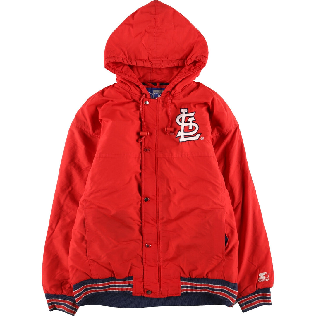 90'S Starter MLB St. Louis Cardinals padded hoodie puffer jacket men's size M vintage /eaa447798